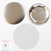 100 pcs/Pack 4" 100mm Metal Pin Back Button Metal Bottom for Badge Machine