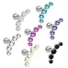 Crystal Gem Opal Cartilage Helix Tragus Body Jewelry Stud Earrings Ear Piercing