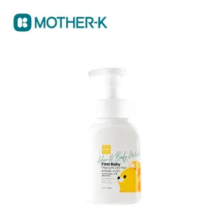 MOTHER-K 韓國 K-MOM 嬰幼兒自然純淨2in1洗髮沐浴慕斯290ml