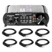 ART SCC Studio Control Center Monitor Controller Bundle with 6 Instrument Cables