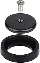 KOLLNIUN Spray Valve Repair Kit, 1.42 GPM Pre-rinse Spray Face and Spray Head Ring for All Commercial Faucet Sink Dish Sprayer Valve, Bumper and Screw Repair Kit, Black (Spray Face & Bumper)