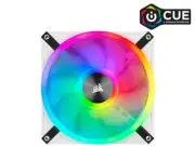 CORSAIR QL Series, iCUE QL140 RGB, 140mm RGB LED PWM White Fan, Single Fan - CO-