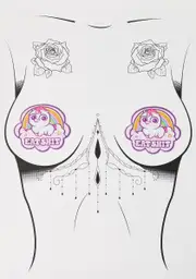 [Pastease] Eat Shit Unicorn Nipple Pasties