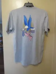 NEW MEN'S SMALL ARIAT REBAR WORKMAN (VICTORY EAGLE) GRAPHIC POCKET T-SHIRT