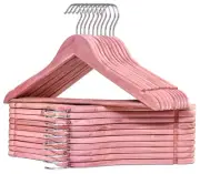 American Red Cedar Wood Hangers 20 Pack, Smooth Finish Wooden Coat Hangers fo...