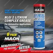 6 x Nulon High-Temperature Wheel Bearing NLGI 2 Lithium Complex Grease 450g