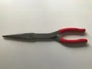 Snap-on Tools USA 11" RED Soft Grip Talon Grip Needle Nose Pliers 911ACF