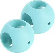 TOBBOMEY Laundry Hair Removal Ball Set 2pcs Washing Machine Lint Remover Washer Ball Hair Catcher Easy to Use