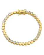 Kenneth Jay Lane Bezel Cubic Zirconia Station Bracelet