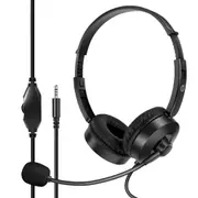 HP Headset for Laptop tablet hp8009 with Microphone Over-Ear Headphones Gaming and Online Classes 3.5mm plug