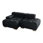 Harvey 2 Seater Modular Velvet Sofa Set