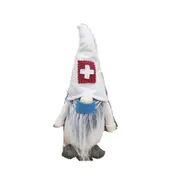 2Pcs Christmas Doll Ornaments Doctors Nurses Santa Faceless Decoration Adorable Plush Gnome Party Home Decor