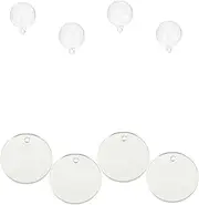 HYTROVE 4Pcs Betta Fish Tank Mirrors with Floating Ball Design Dual Sided Aquarium Decoration for Betta Fish Training Safe and Delicate and Desktop Aquariums