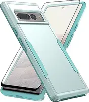 [Asuwish] Phone Case for Google Pixel 7 Pro 5G with Tempered Glass Screen Protector Cover and Slim Thin Hybrid Full Body Protective Cell Accessories Pixel7Pro Pixel7 XL Seven 7Pro 6.7 Women Men Green