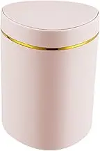 MYCENSE Desktop Small Trash Can Garbage Bin Compact with Lid Waste Basket Garbage Can for Office Countertop Table Tabletop Bedroom, Pink