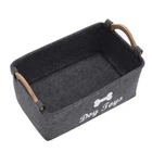 Toy Dog Basket Pet Storage Box Bin Organizer Toys Cat Accessory Container Bins