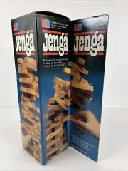New Vtg 1986 JENGA Original Plastic Sleeve Milton Bradley Game Factory Sealed