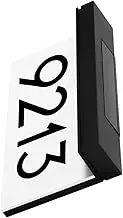HOMSFOU Lar Deck Light Outdoor Solar Lights Waterproof Address Sign Easy Install Weatherproof Yard Indicator Lamp