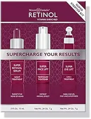 Super Starter Kit - Supercharged with the proven power of Vitamin A. Super Retinol products are enriched with Vitamins C and E.