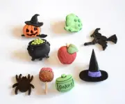 Witches Kitchen / Halloween Craft Button Embellishments