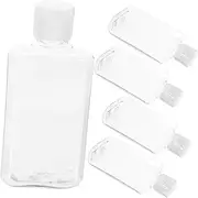 VALICLUD 5Pcs Refillable Travel Bottles Squeeze Containers for Toiletries Multi Functional Cosmetic Sub Bottles with Wide Opening Design Leak and Portable