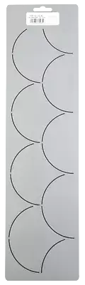 Quilting Stencil Scallop Border Clamshell Quilt Patterns 4" Clam Shell Template