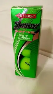 NIP 3 PACK SRIXON SOFT FEEL BRITE GREEN GOLF BALLS