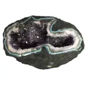 Amethsyt Cave, cut and polished Artigas, Uruguay (EA2419) Geode