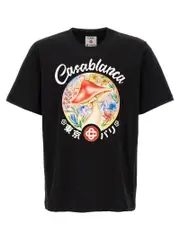 [Casablanca] Casablanca-Mushroom Emblem T Shirt Multicolor-Uomo M