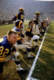 Jack Pardee Alex Bravo Jesse Castete Of The Los Angeles Rams 1957 NFL OLD PHOTO