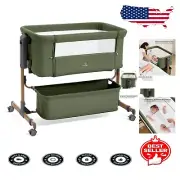 Versatile 3-in-1 Baby Bassinet - Rocking, Bedside Sleeper with Adjustable Height