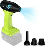 TPDL Mini Portable Handheld Blower Turbo Jet Fan, Use for Ryobi 18V Battery Wireless High Speed Turbo Fan, for Computer Key Board Cleaning,Hair Drying,Camping,Outdoors,Car Cleaning(No Battery)