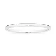 Silver 5x75mm Solid Bangle