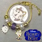 MRS POTTS & CHIP Beauty & Beast 3mm Gold Snake Chain Charm Bracelet Gift ✨ NEW