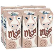 Devondale UHT Moo Chocolate Milk 200mL 6 Pack