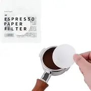 [watchget] 58mm Espresso Paper Filters - 100 Pcs Disposable Unbleached Coffee Filter Papers for Espresso Machines, Puck Screen, Portafilter Baskets, Compatible with 58mm Portafilters