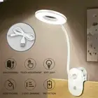 LED Rechargeable Clamp Clip On Flexible Desk Light Reading Table Night Lamp -USB