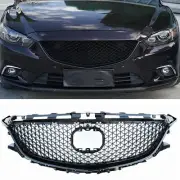 Black Front Bumper Grille Mesh Honeycomb For Mazda 6 2014-2016 (for: Mazda)