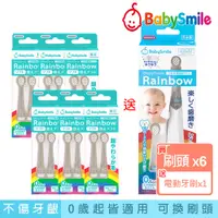 在飛比找PChome24h購物優惠-日本BabySmile 兒童電動牙刷 軟毛刷頭替換組 2只/