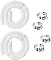 1.5 Inches Pool Hoses for Above Ground Pools, 59" Swimming Pool Pump Hose, 1-1/2" Filter Pump Hose Replacement for Intex Coleman Pool Sand Filter Skimmer Pool Pump(2 Pack)