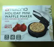 Ambiance - Mini Waffle Maker Snowflake Snow Design Shape
