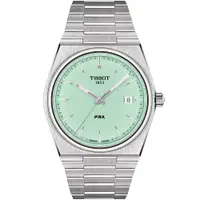 在飛比找PChome24h購物優惠-TISSOT 天梭 PRX 復刻版大三針石英手錶-蒂芬妮綠/