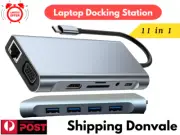 11 in 1 Laptop Docking Station Type-C HUB HDMI HD 4K USB 3.0 VGA PD SD /TF Vic