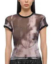 Helmut Lang Mesh Baby Tee
