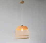 Citilux Ina Exclusive Woven Natural Timber Basket Pendant Light