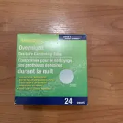 1 Box Assured Overnight Denture Cleansing Tabs 24 Count