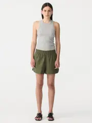 Crushed Cotton Tennis Short