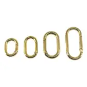 4Pcs Oval Clips Metal Spring Key Rings for Purse Strap and Handbag