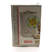 New Waring Ice Cream Parlor Machine Frozen Dessert Maker White CF520-T