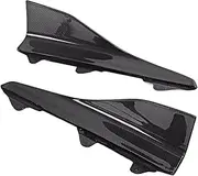 M2 Rear Body Side Skirts Splitters Cupwings Winglets Compatible for BMW 2 Series F87 M2 Base Coupe 2016-2018 Flaps Real Carbon Bumper